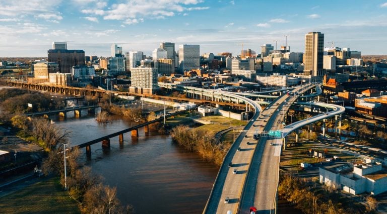 Richmond Skyline Aerial View