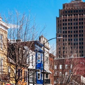 Downtown Allentown Pennsylvania with the PPL tower