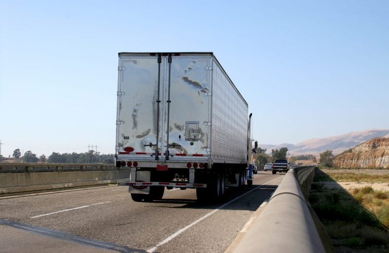 Semi Truck on Freeway