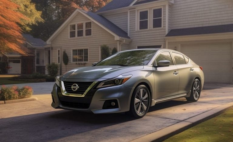 ShipACar Nissan Altima on a driveway hyperrealistic photorealis 9e6c6130 592a 4b8c a777 cc5cac6ad013