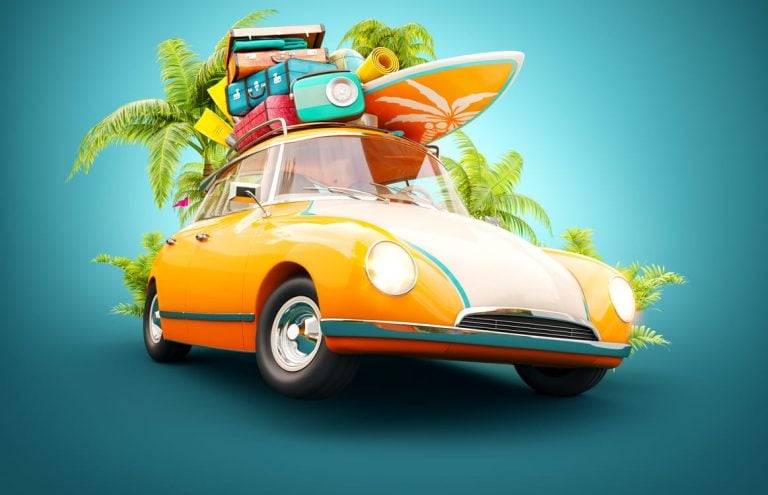 summer travel illustration