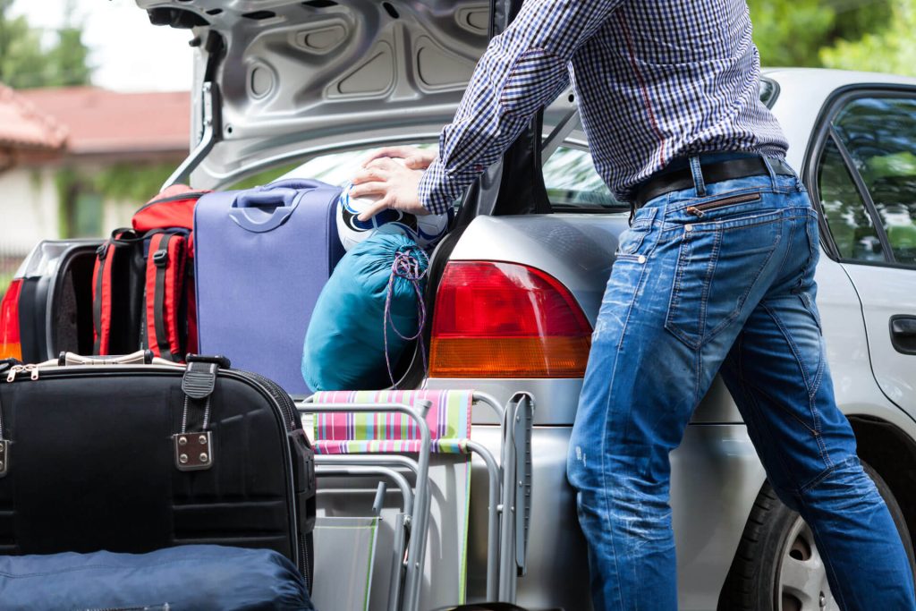 shipping a car with personal items