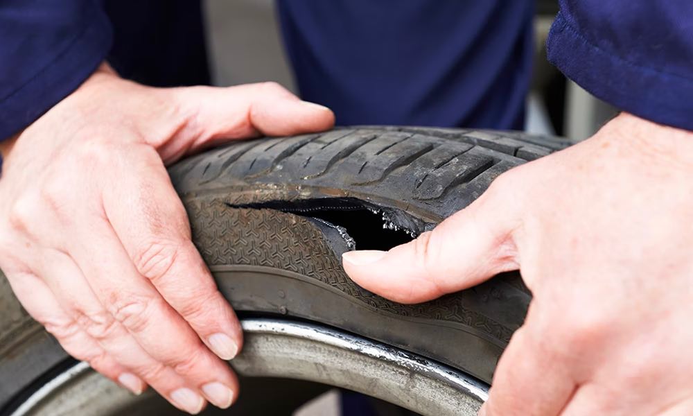 Replace any damaged or worn-out tires