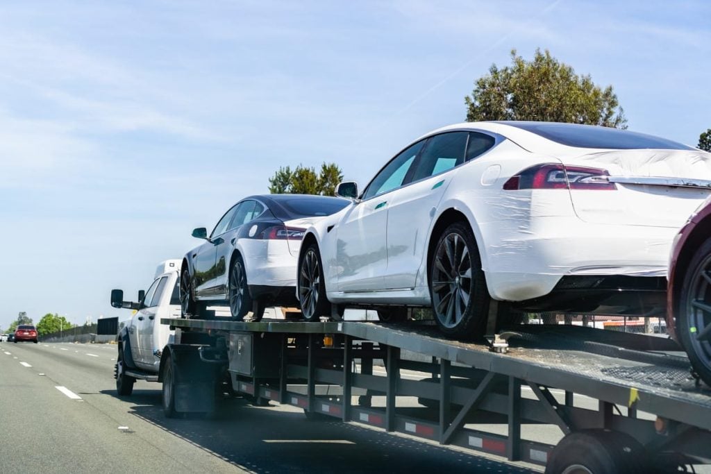 Cars top loaded