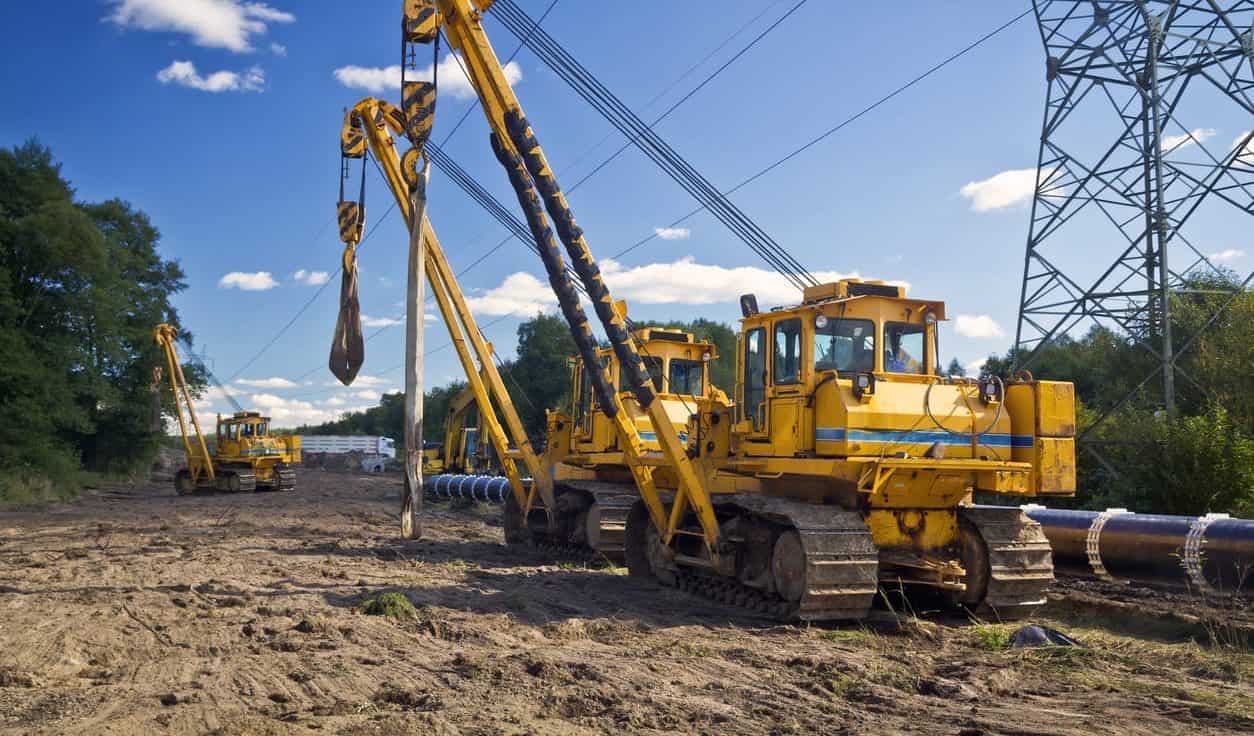 Construction of a gas pipeline