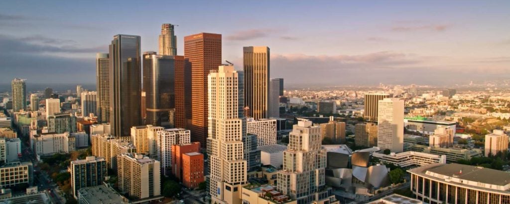 Downtown Los Angeles, California skyline