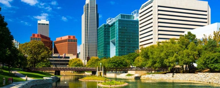 Omaha, Nebraska downtown skyline