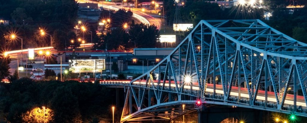 The O Neill Bridge over the Tennessee River at Florence
