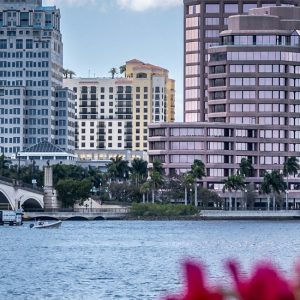 West Palm Beach skyline over the Intracoastal