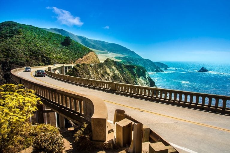 Bixby Creek Bridge on the California coast highway