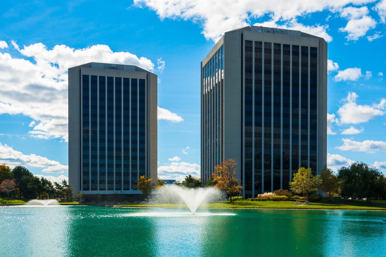 Office towers in Dearborn Michigan