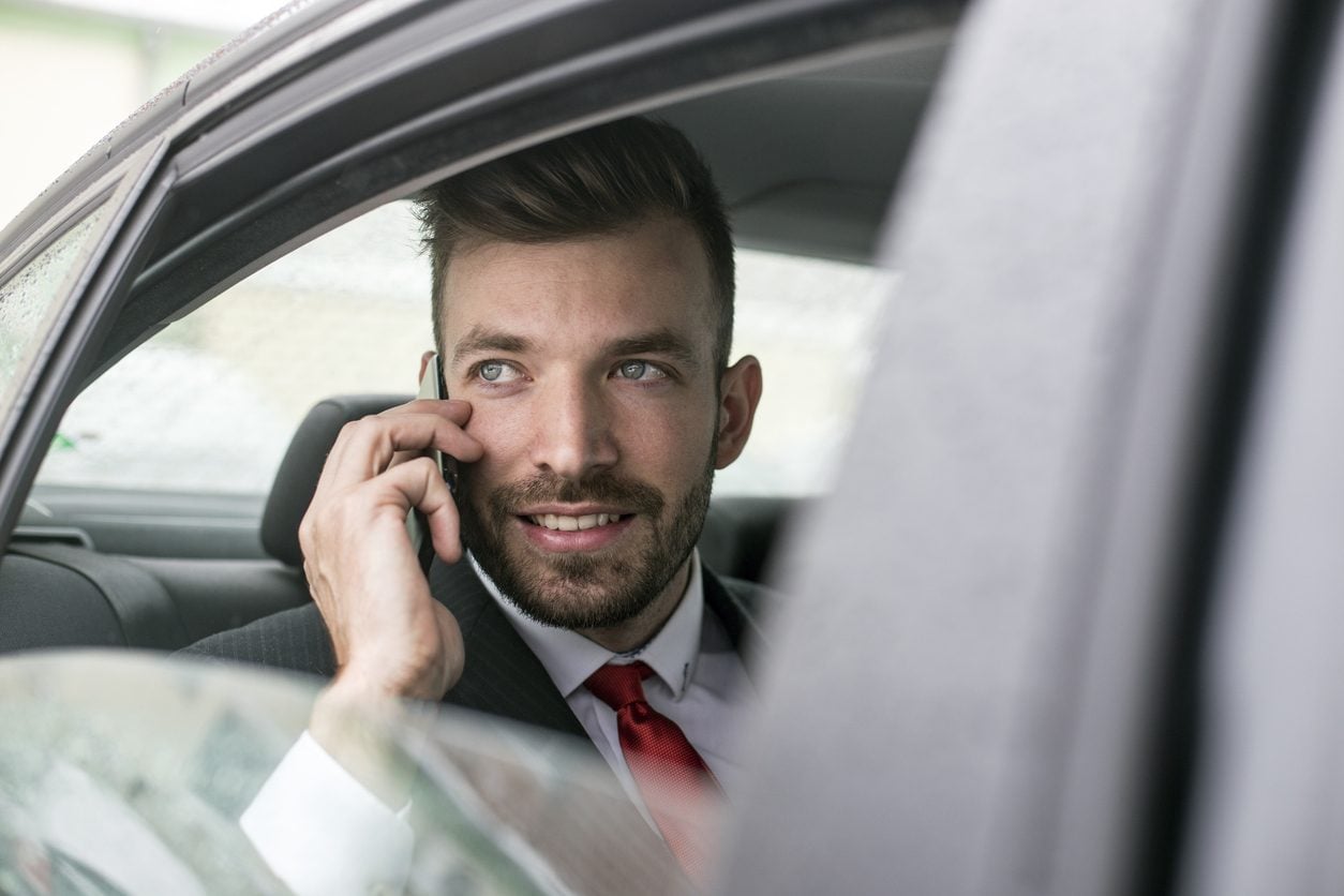 Taking a call from the car during a relocation