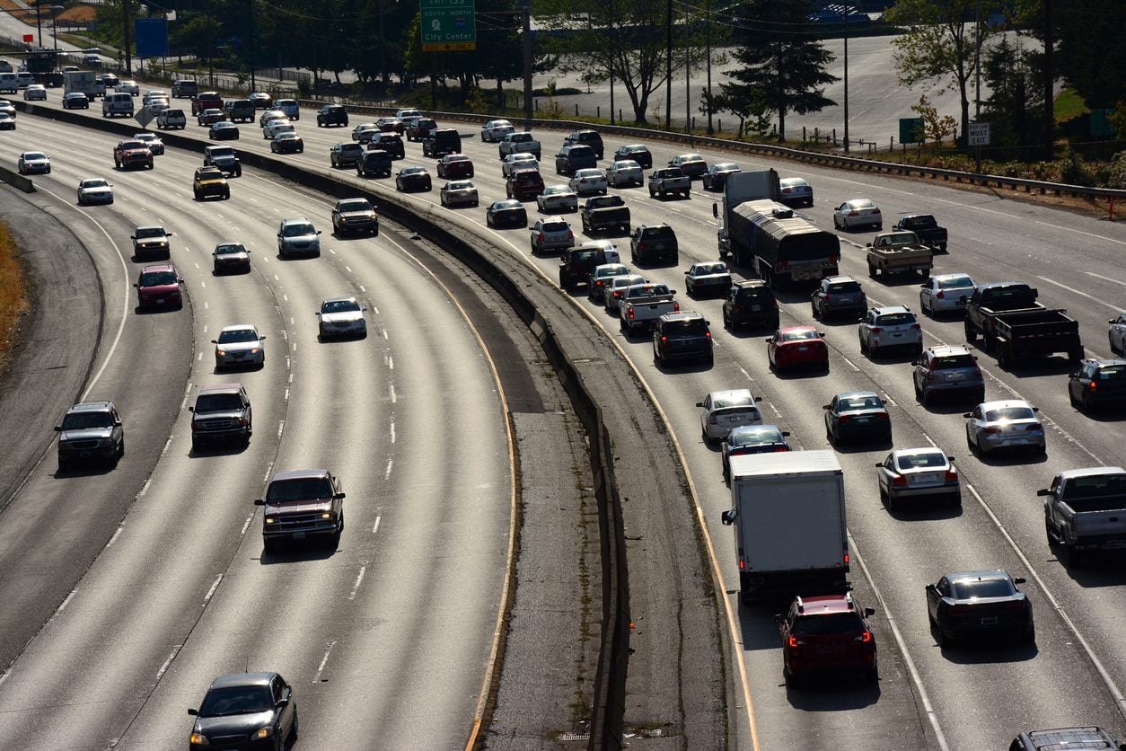 Interstate 5 traffic in Washington state