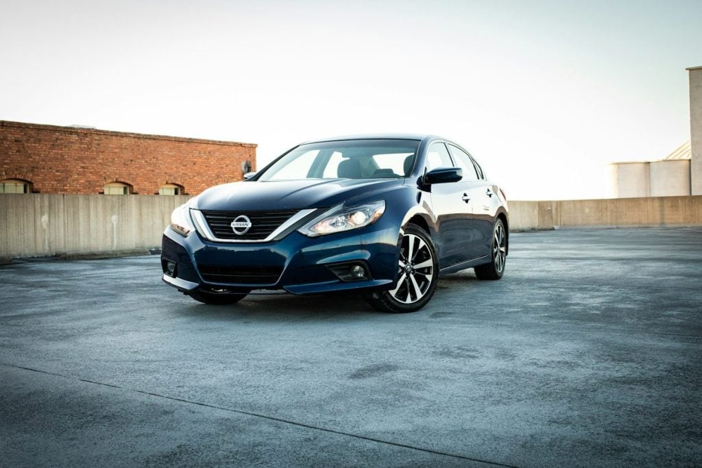 Nissan Altima sedan parked
