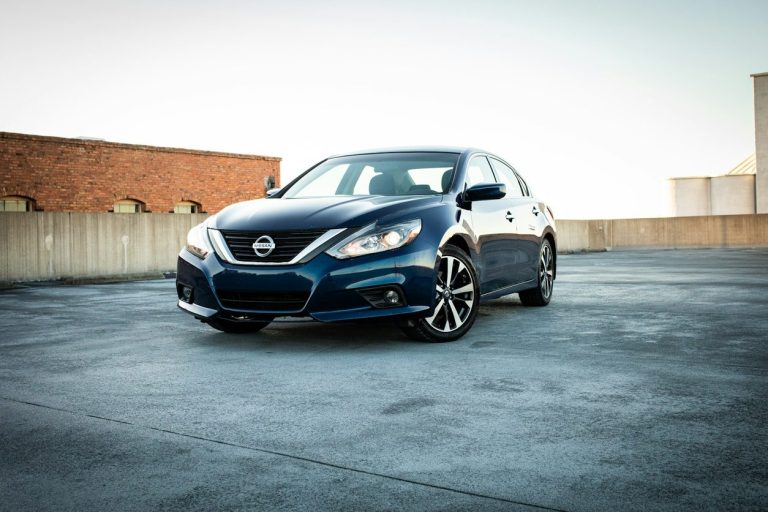 Nissan Altima sedan parked